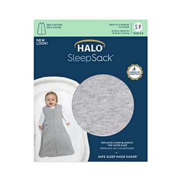 HALO SleepSack 100% Cotton Wearable Blanket for Babies