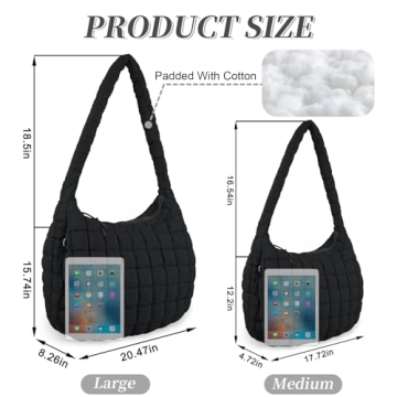 Stylish Quilted Puffer Tote Bag for Every Occasion