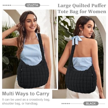 Stylish Quilted Puffer Tote Bag for Every Occasion
