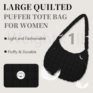 Stylish Quilted Puffer Tote Bag for Every Occasion