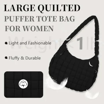 Stylish Quilted Puffer Tote Bag for Every Occasion