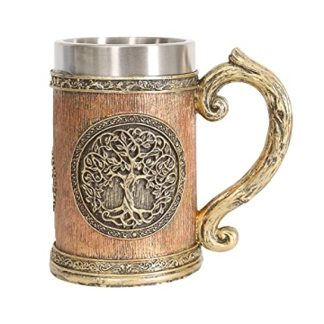 Ottalent Viking Mug 18oz World Tree Design for All Occasions
