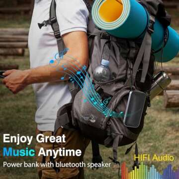 AFK Portable Charger & Bluetooth Speaker, Fast Charging 22.5W