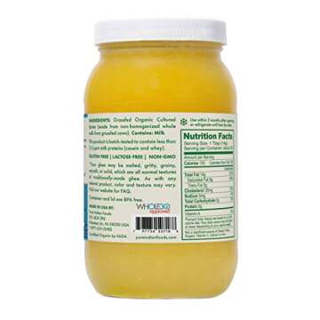 Grassfed Organic Cultured Ghee 15 oz