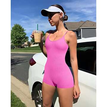 YIOIOIO Seamless Jumpsuit for Women Yoga & Workout