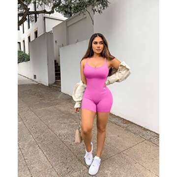 YIOIOIO Seamless Jumpsuit for Women Yoga & Workout