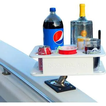 Boat Cup Holder Organizer - Portable Adjustable Caddy