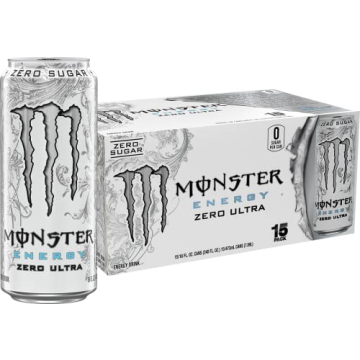 Monster Energy Zero Ultra Sugar Free Drink 15 Pack