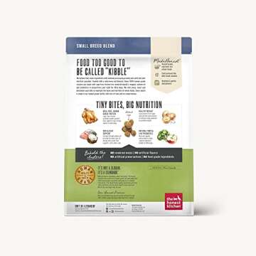 The Honest Kitchen Whole Food Clusters Small Breed Grain Free Chicken Dry Dog Food, 4 lb Bag