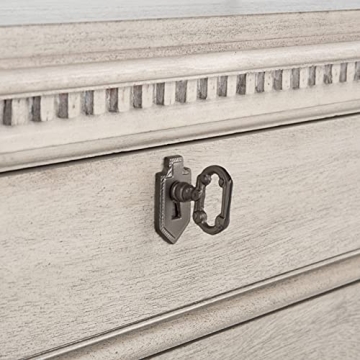 SAFAVIEH Couture Home Collection Allisyn Light Grey 3-Drawer Wood Nightstand Table (Fully Assembled)