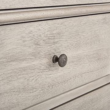 SAFAVIEH Couture Home Collection Allisyn Light Grey 3-Drawer Wood Nightstand Table (Fully Assembled)
