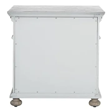 SAFAVIEH Couture Home Collection Allisyn Light Grey 3-Drawer Wood Nightstand Table (Fully Assembled)