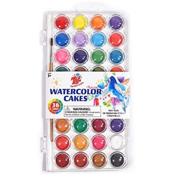 TBC The Best Crafts 50 Colors Watercolor Paint Set (36 Vibrant Water Color)