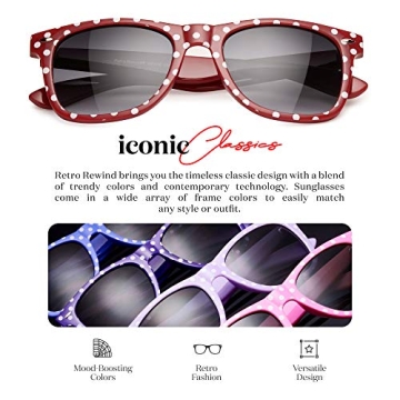 Retro Vintage Polka Dot Sunglasses for Women Stylish UV Protection