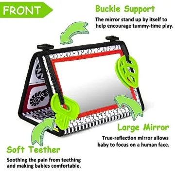 teytoy Baby Mirror Teether Toy High Contrast Sensory Play