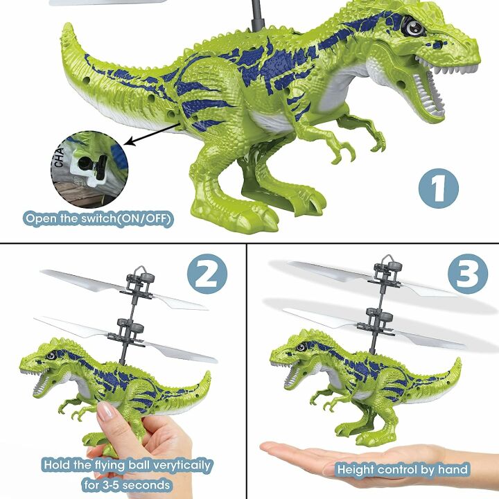 KPPIT Flying Dinosaur Toy Ball - Fun RC Gift for Kids