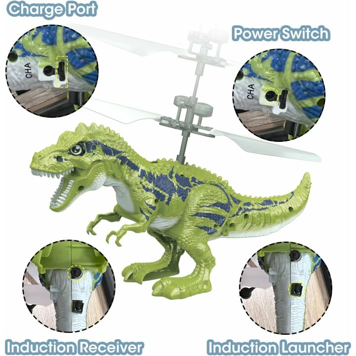 KPPIT Flying Dinosaur Toy Ball - Fun RC Gift for Kids