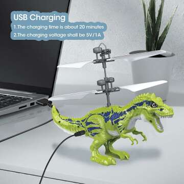 KPPIT Flying Dinosaur Toy Ball - Fun RC Gift for Kids