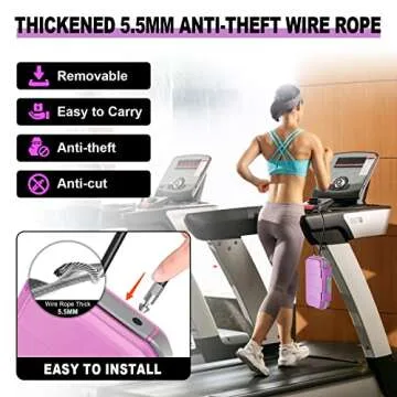 HUANLANG Portable Safe Lock Box with Combination Lock Mini Beach Travel Safe Waterproof Small Lockable Box with Removable Wire Rope Combination Safe Box for Dorm,Travel,Beach,Hotel,Car,Home,Office