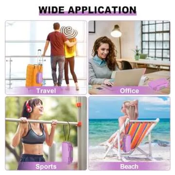 HUANLANG Portable Safe Lock Box with Combination Lock Mini Beach Travel Safe Waterproof Small Lockable Box with Removable Wire Rope Combination Safe Box for Dorm,Travel,Beach,Hotel,Car,Home,Office