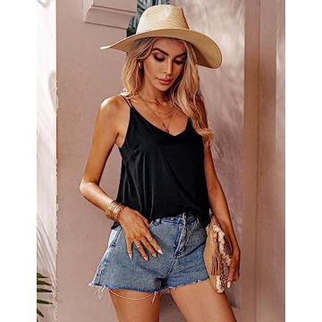 Ekouaer Women's Silk Satin Camisole 2-Pack for Every Occassion