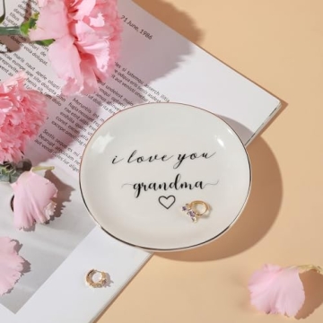 Elegant Gifts for Grandma - Heartfelt Ring Dish for Special Occasions