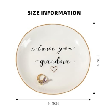 Elegant Gifts for Grandma - Heartfelt Ring Dish for Special Occasions