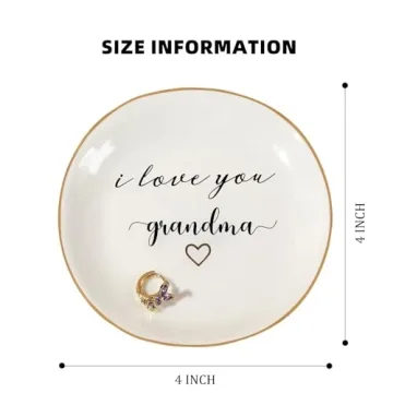 Elegant Gifts for Grandma - Heartfelt Ring Dish for Special Occasions