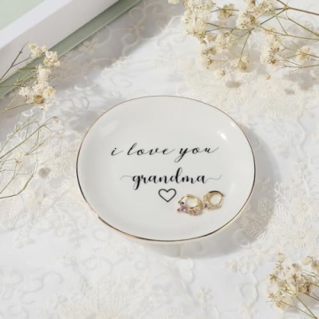 Elegant Gifts for Grandma - Heartfelt Ring Dish for Special Occasions