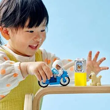 LEGO DUPLO Town Rescue Police Motorcycle 10967 Toy for Toddlers, Boys & Girls 2 Plus Years Old, with...