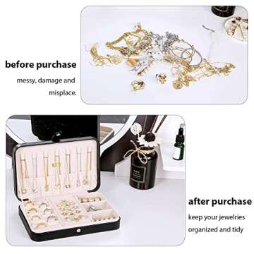 KCY Travel Jewelry Organizer Box - Portable Jewelry Case