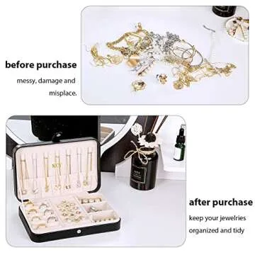 KCY Travel Jewelry Organizer Box - Portable Jewelry Case