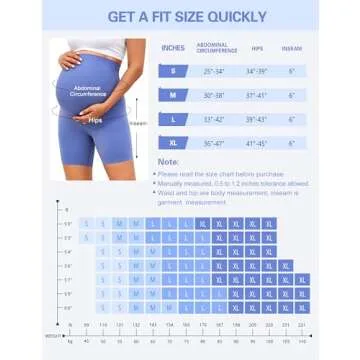 BONVIGOR Clouduxi Maternity Shorts for Expecting Moms