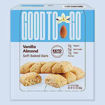 GOOD TO GO Vanilla Almond Bars - Keto & Paleo Snack