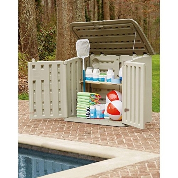 Rubbermaid Large Resin Outdoor Storage Shed 5x4 Ft