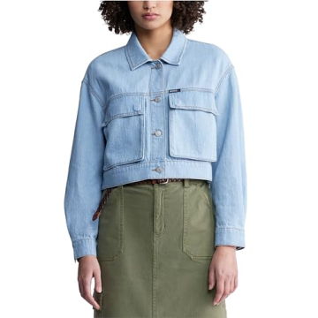 Buffalo David Bitton Women's Teagan Boxy Cropped Denim Jacket - Summer Style
