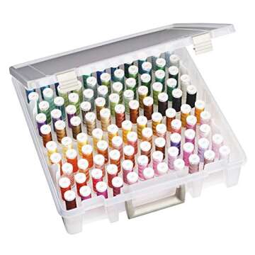 ArtBin Super Satchel Thread Box - Versatile Thread Storage for Sewing, Embroidery, and Quilting - 10...