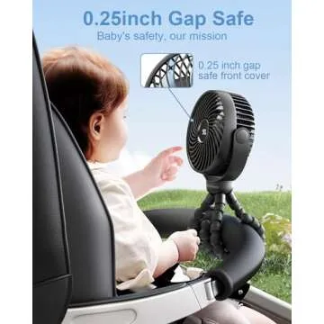 Bearwind Portable Stroller Fan for Summer Comfort