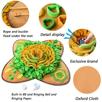 AWOOF Snuffle Mat for Interactive Dog Feeding Fun