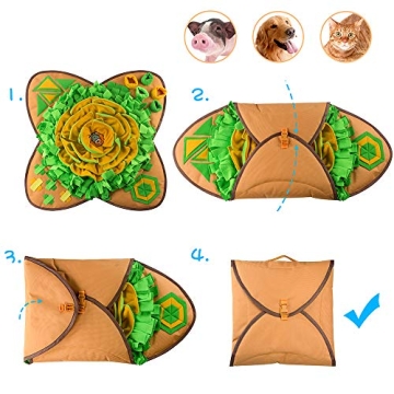 AWOOF Snuffle Mat for Interactive Dog Feeding Fun