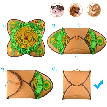 AWOOF Snuffle Mat for Interactive Dog Feeding Fun