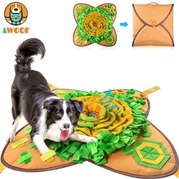 AWOOF Snuffle Mat for Interactive Dog Feeding Fun