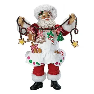 Kurt Adler Chef Santa Figurine for Holiday Decor