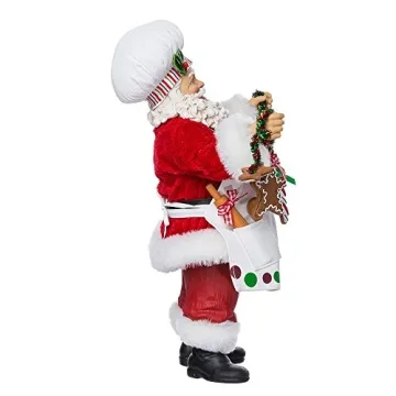 Kurt Adler Chef Santa Figurine for Holiday Decor