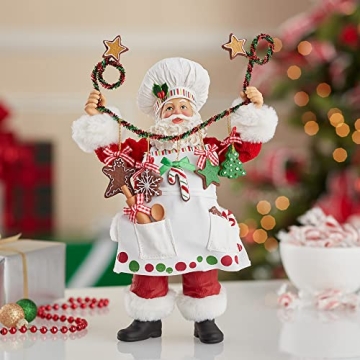 Kurt Adler Chef Santa Figurine for Holiday Decor