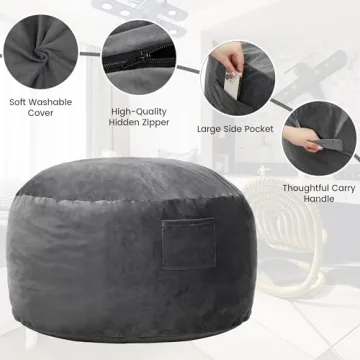 Kromax Memory Foam Bean Bag Chair for All Ages