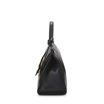 Shop Gucci Pre-Loved Black GG Marmont Top Handle Bag