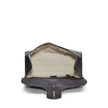 Shop Gucci Pre-Loved Black GG Marmont Top Handle Bag