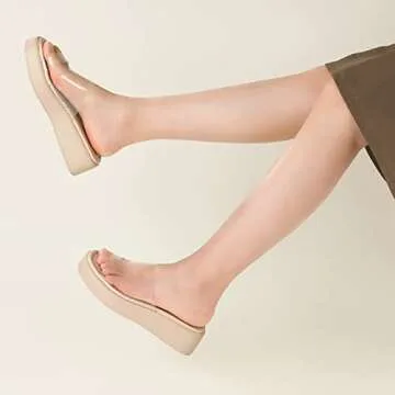 Leevar Women's Comfortable Memory Foam Platform Sandals