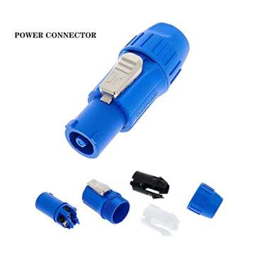 Toronce SAC3FCA to SAC3FCB Hand-Built PowerCon Cable - 10Ft 14 AWG Power Cable for LED Lights